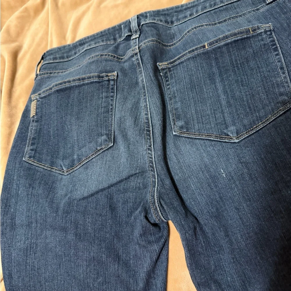 PAIGE Hoxton Ultra Skinny Dark Blue Denim Pants 31 - Picture 3 of 5